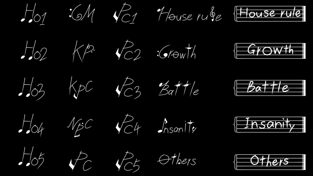 【無料】手書き音楽系文字素材【PNG素材】