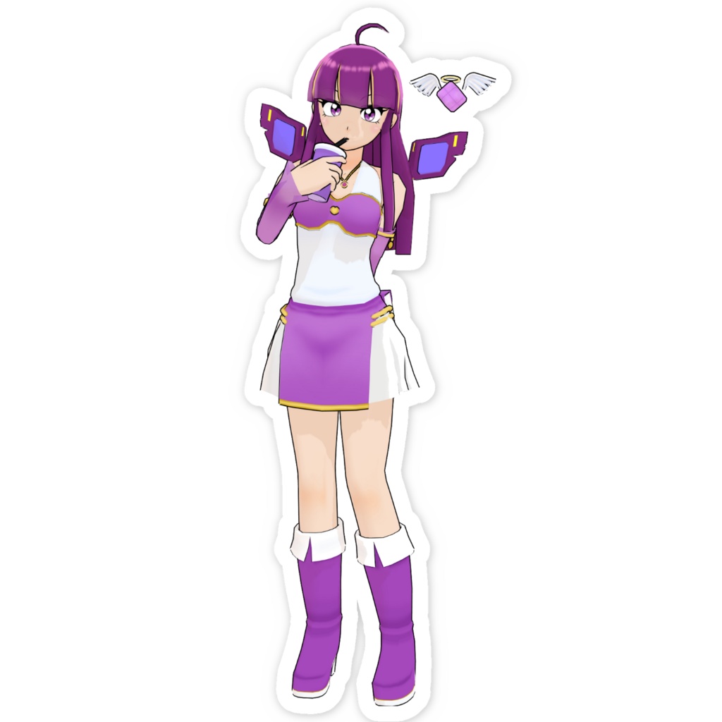 ミシェル休憩中 ステッカー