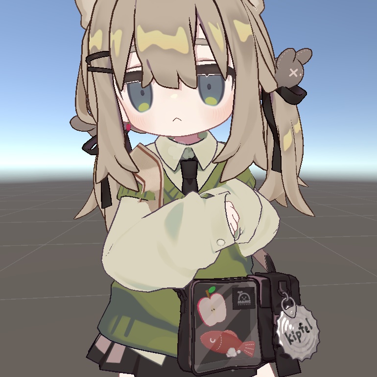 VRChat向け「幸運のリンゴピアス」3色セット