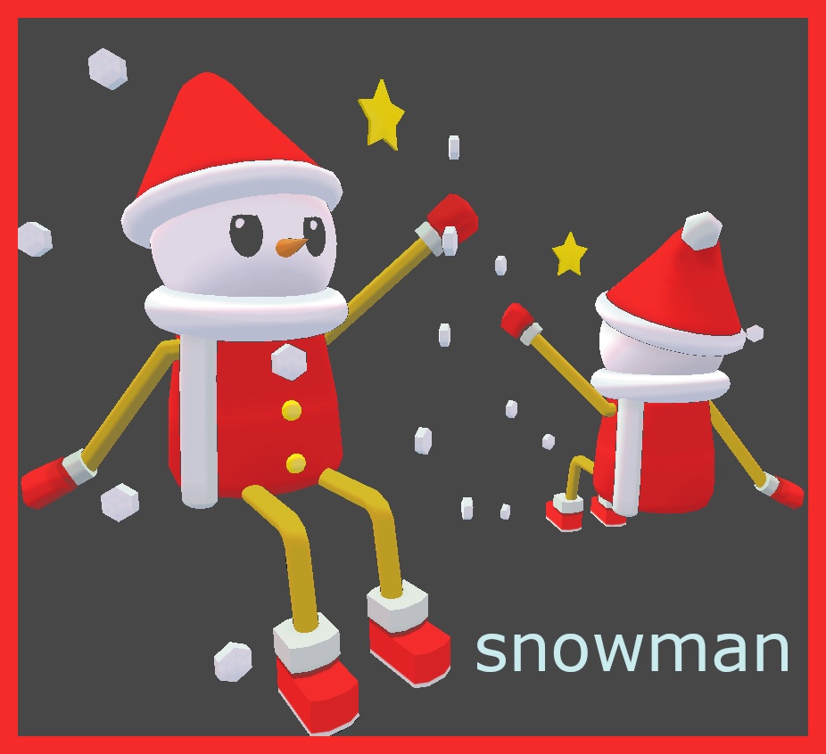 VRChat向け「snowman」