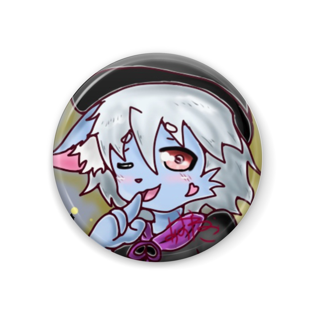 うちのこ缶バッジ:秋の天輝