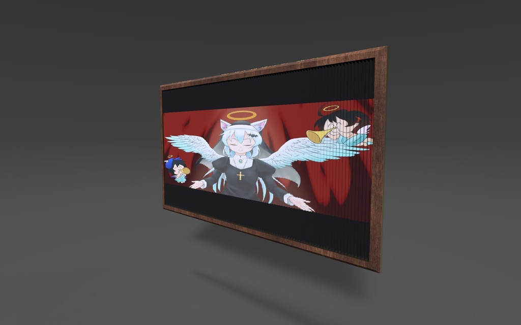 【VRC】絵が見る角度で変わる例のやつ【UnityPackage】