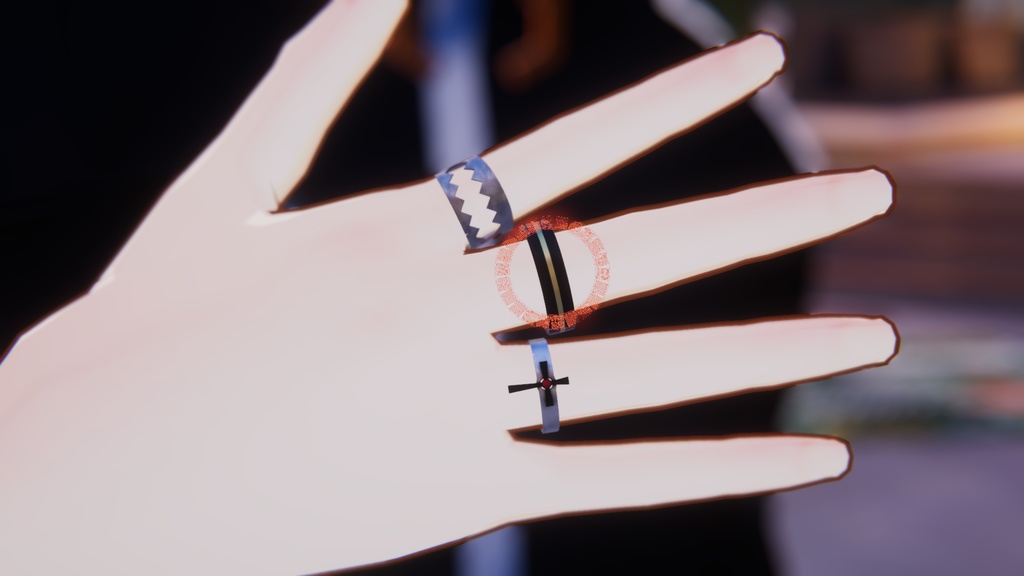 【VRC】乱食輪(4+1 colors)【UnityPackage】