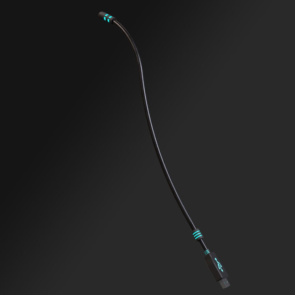 メカ尻尾:USB-Aタイプ M002_mod2 (発光色変更可)