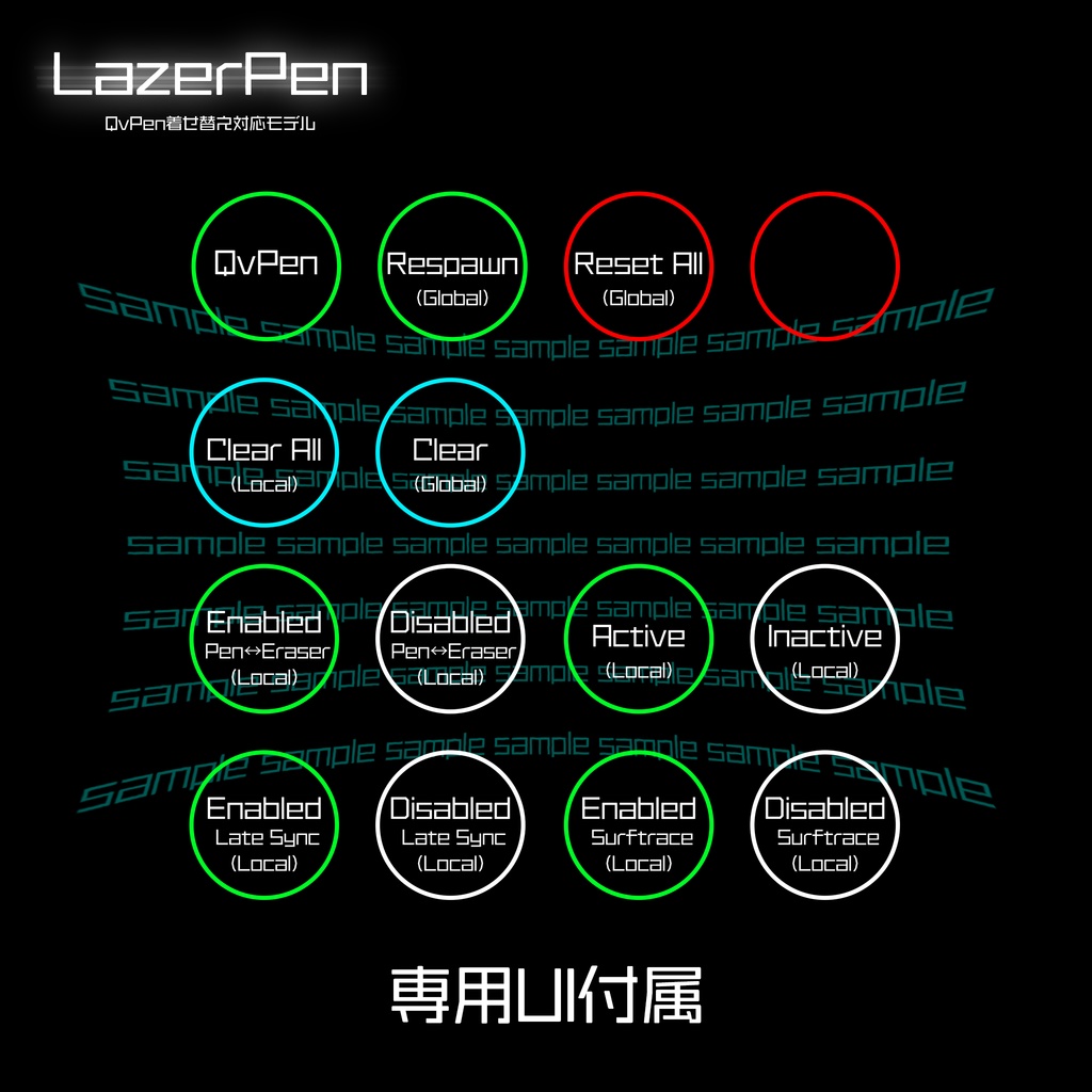 LazerPen SE-122 - QvPen着せ替え対応