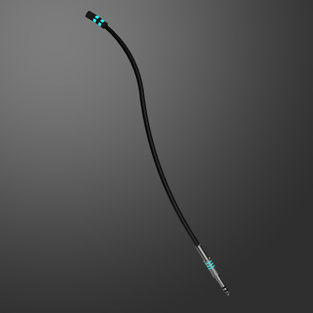 メカ尻尾:TRSフォンタイプ M002_mod3 (発光色変更可)