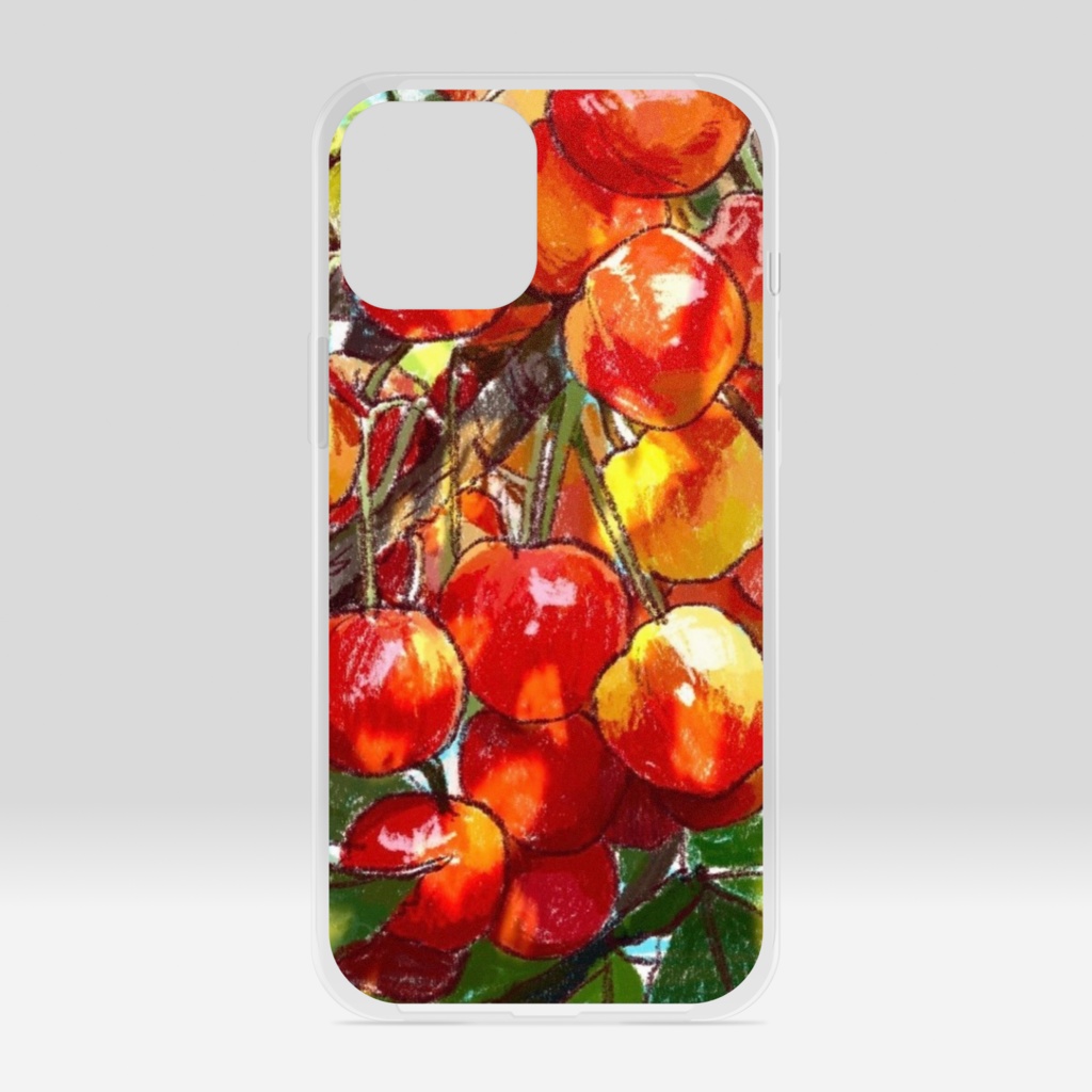 さんらんぼ柄のiPhoneケース