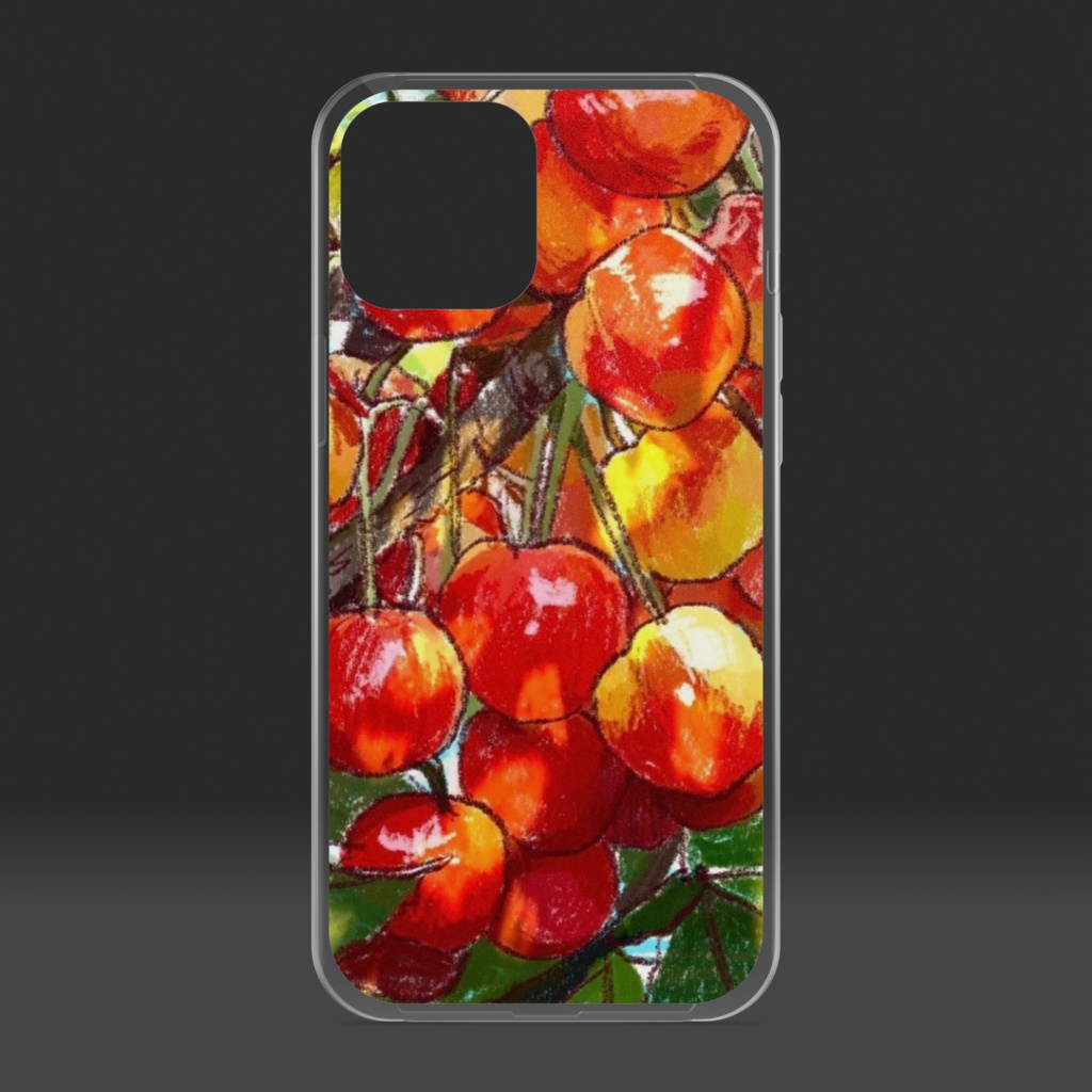 さんらんぼ柄のiPhoneケース