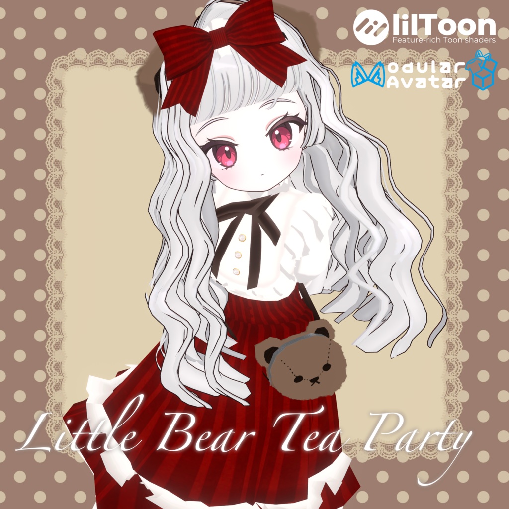 【SALE!!】Little Bear Tea Party🧸🫖【3アバター対応】