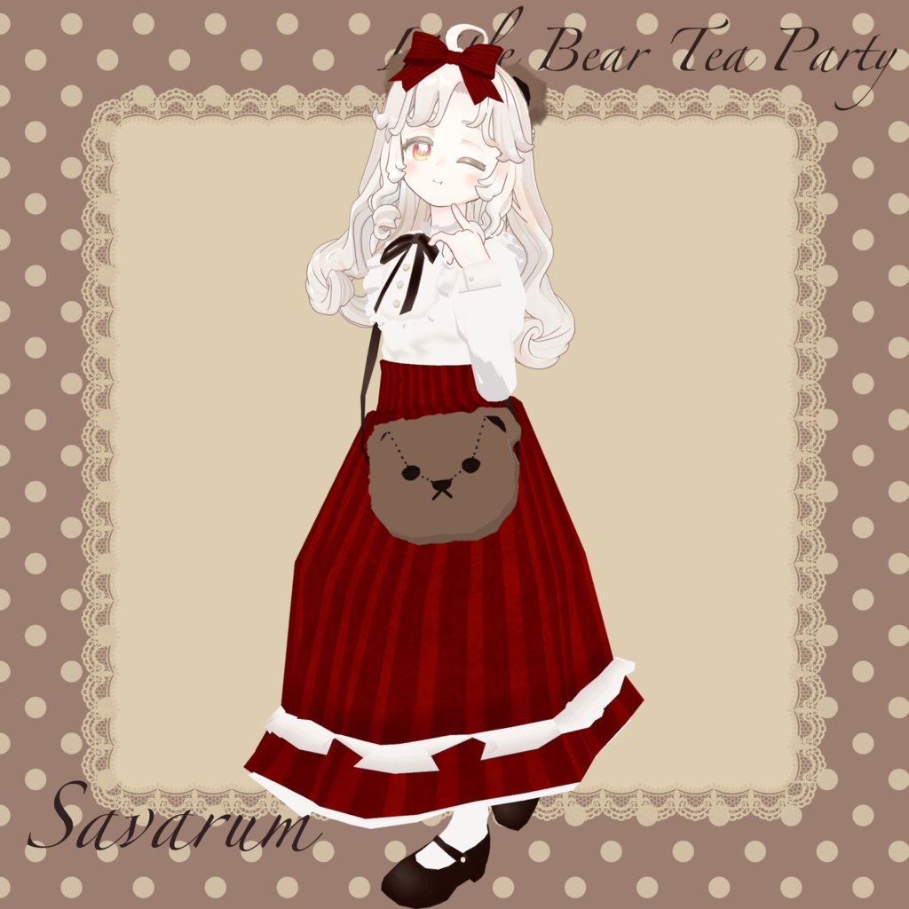 【SALE!!】Little Bear Tea Party🧸🫖【4アバター対応】