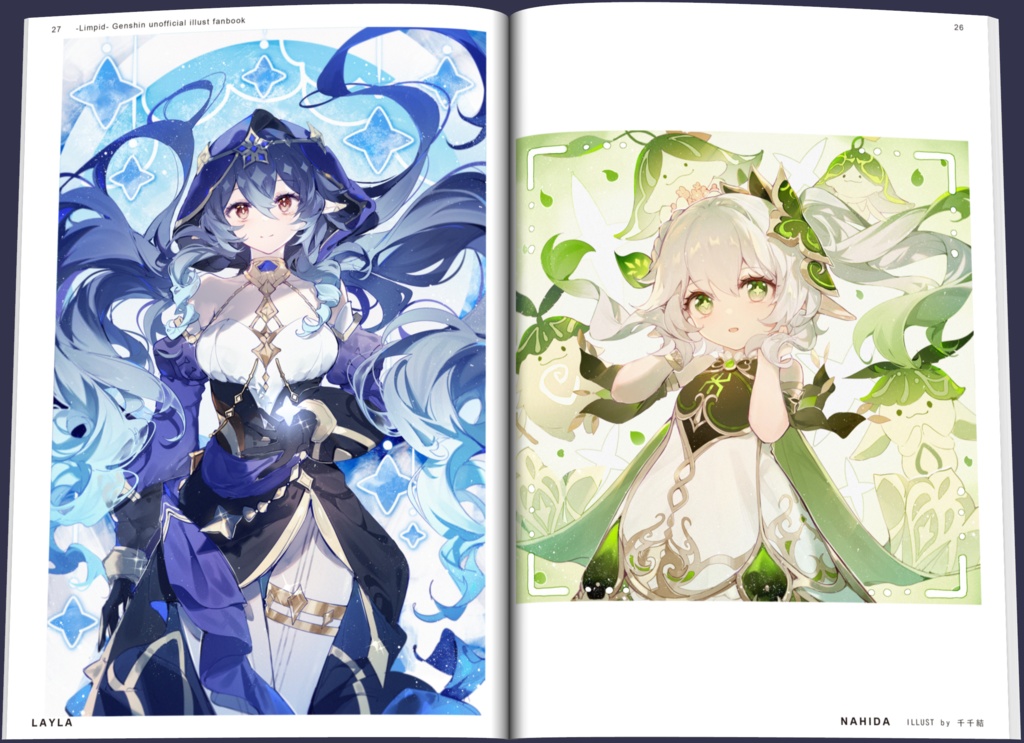 【原神】-Limpid-Genshin unofficial illust fanbook set