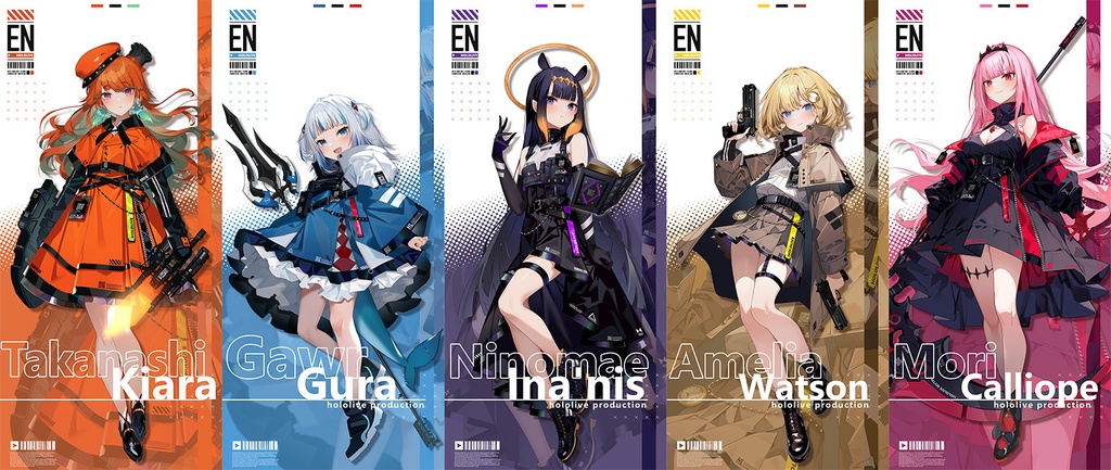 【hololive EN1-myth-】タクティカルファッションシリーズ アクリルフィギュア&タペストリー「BOOTH予約限定」