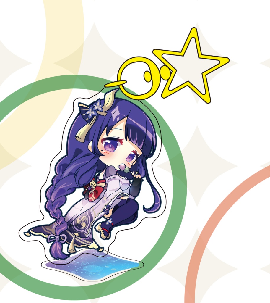 【原神】パイモン、ナヒーダ、クレー、雷電将軍、胡桃、甘雨、アクキー台座付