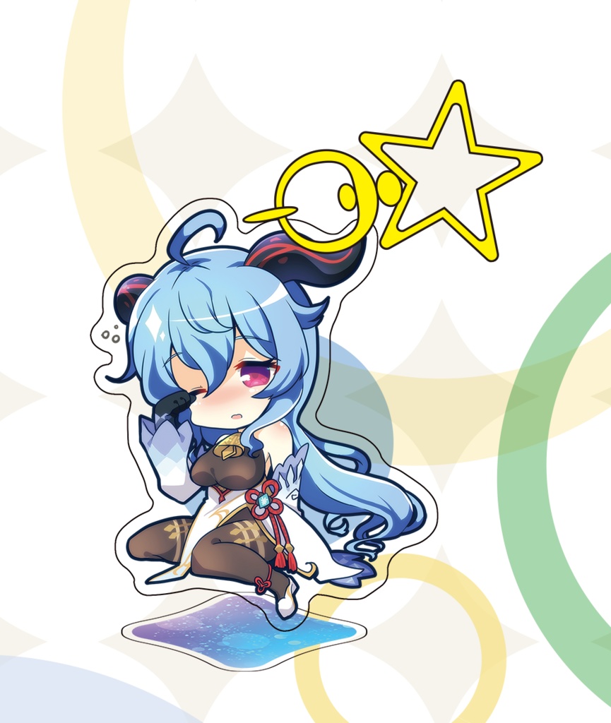 【原神】パイモン、ナヒーダ、クレー、雷電将軍、胡桃、甘雨、アクキー台座付