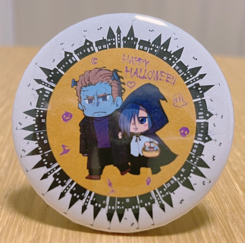 【ハロウィン】エレイェ缶バッジ(安全ピン)