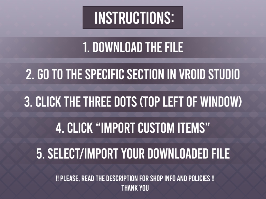 【VRoid】Horns - Model A01