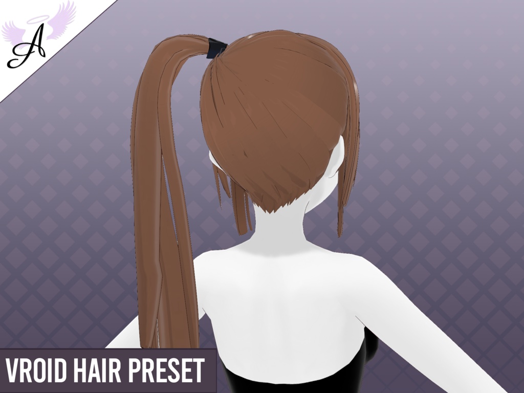 【VRoid】Hair - Model Straight 01