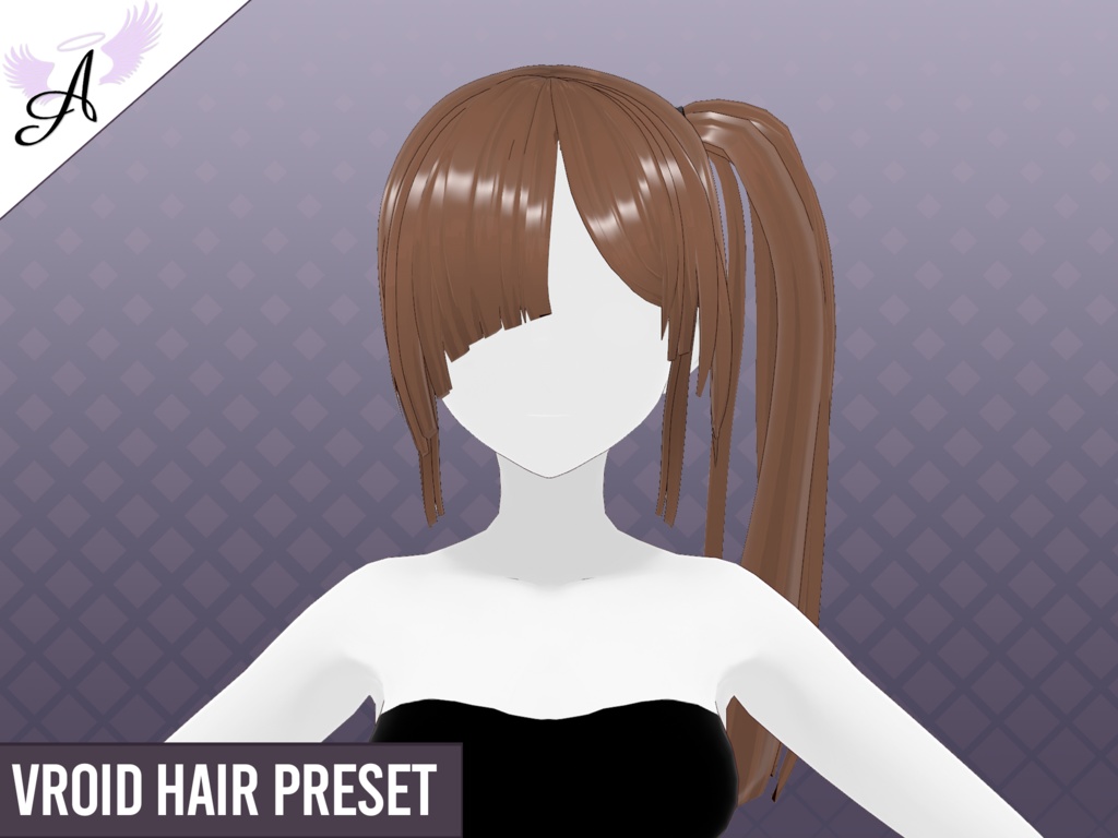 【VRoid】Hair - Model Straight 01