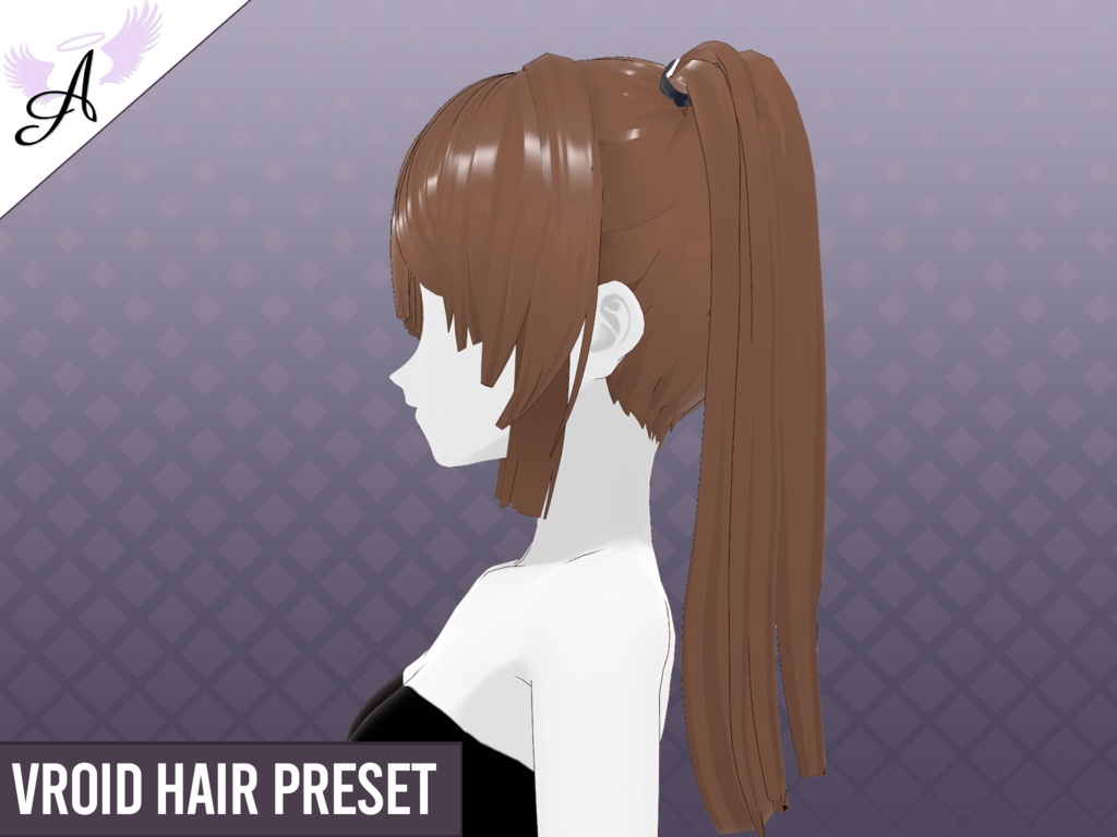 【VRoid】Hair - Model Straight 01