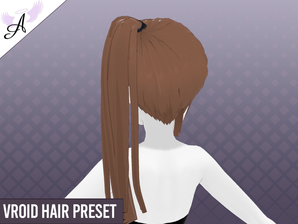 【VRoid】Hair - Model Straight 01