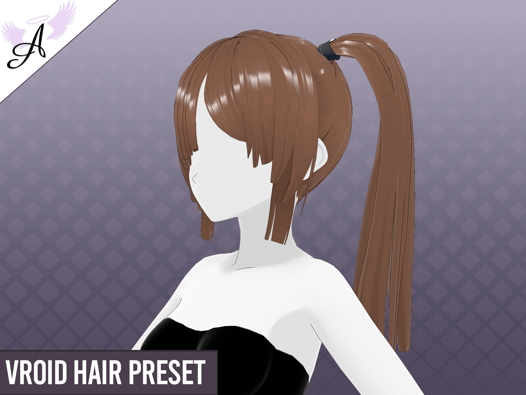 【VRoid】Hair - Model Straight 01 - angellux - BOOTH