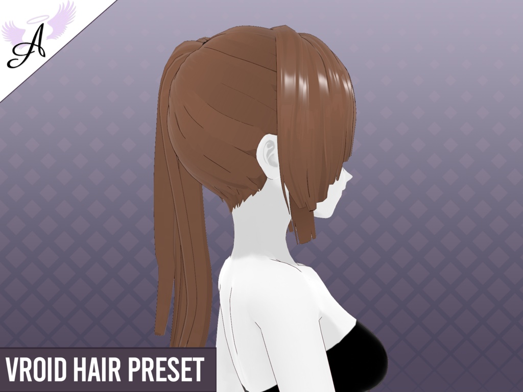 【VRoid】Hair - Model Straight 01