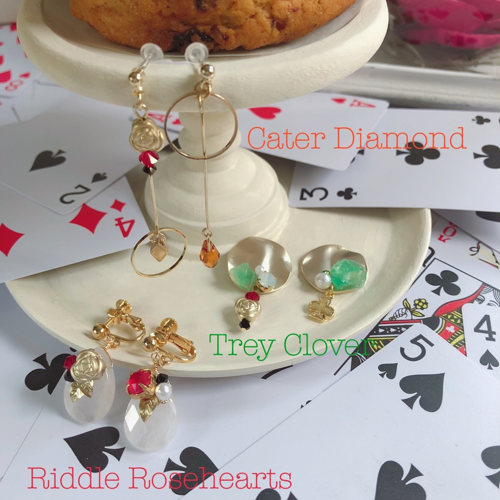 【twst Image accessory】ハーツラビュル寮 エース/デュース/ケイト/トレイ/リドル