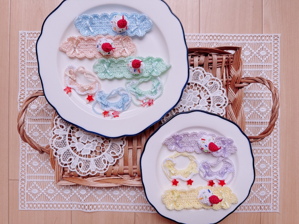 くり〜むそ〜だのへっどどれす+つけ襟