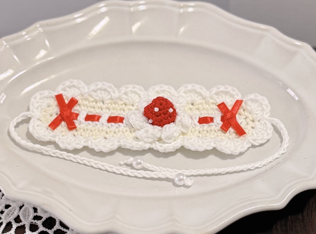 いちごケーキのヘッドドレス