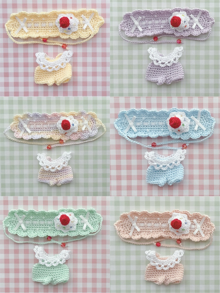 くり〜むそ〜だset(8cmぬい用)