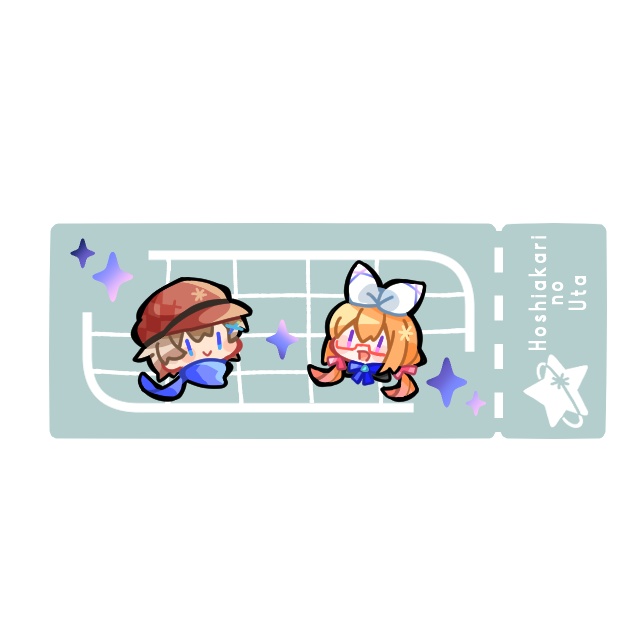 チケット風アクリルキーホルダー