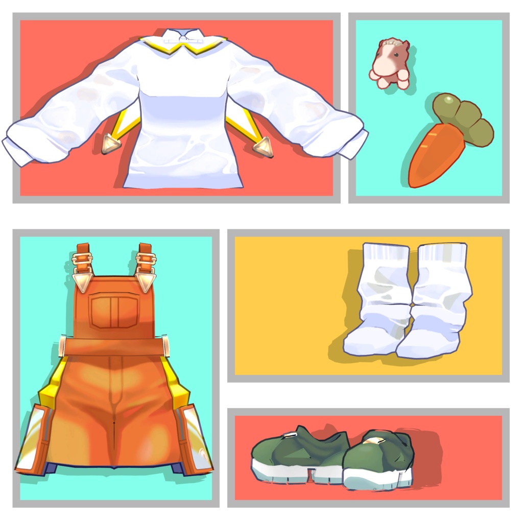 【7/12更新】オリジナル3Dモデル/きゃろっと/Carrot