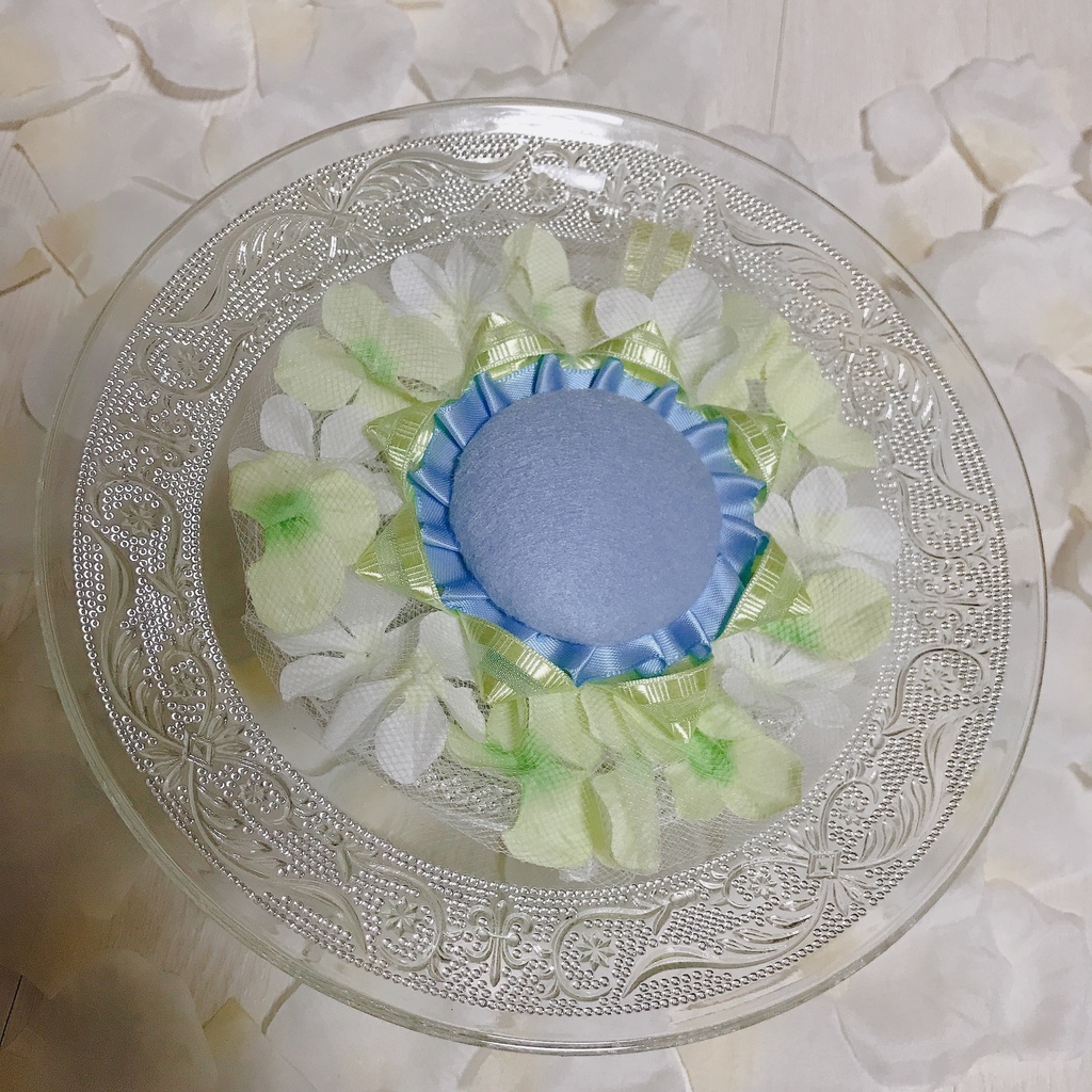 ブルーミーングお花が満開ロゼット