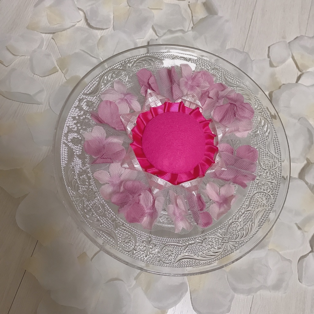 ブルーミーングお花が満開ロゼット