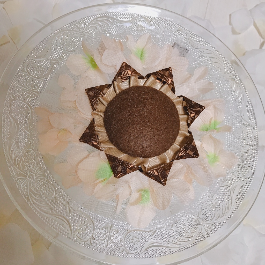 ブルーミーングお花が満開ロゼット