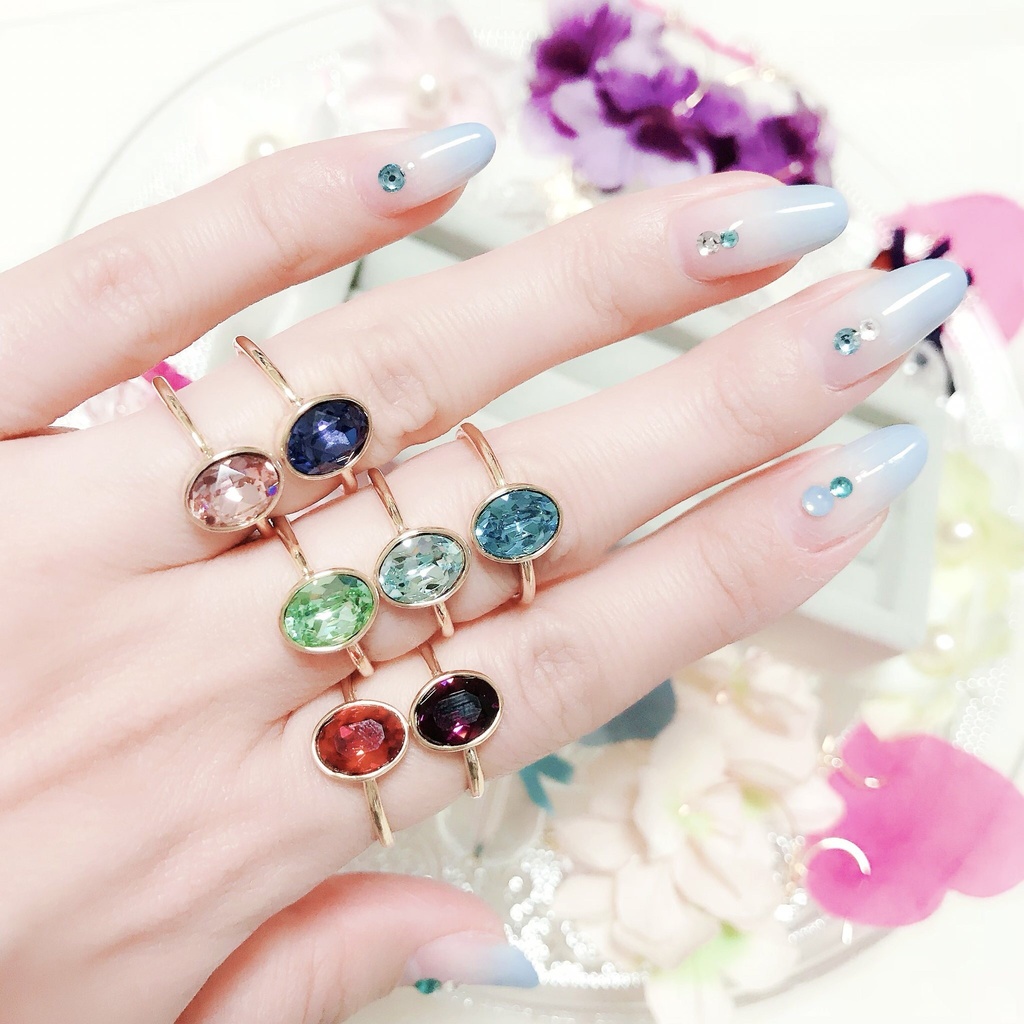 推しからのエンゲージリング スワロフスキー ストーンリング