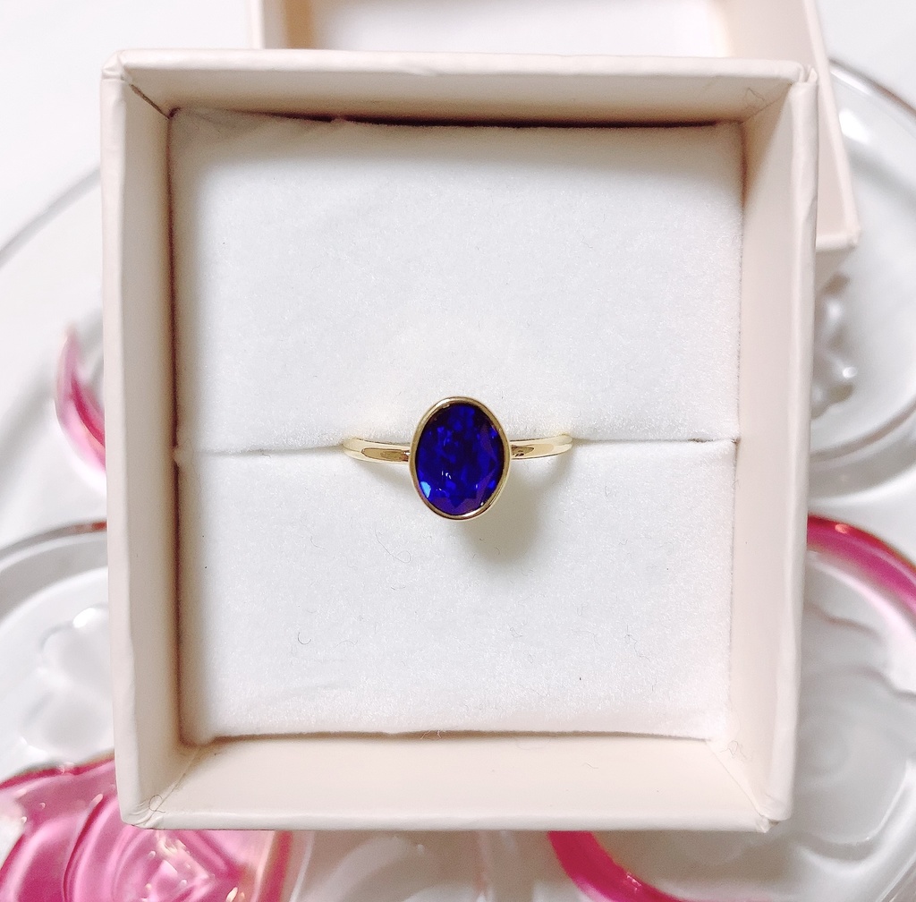 推しからのエンゲージリング スワロフスキー ストーンリング