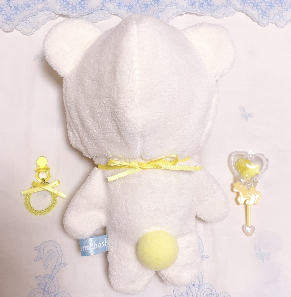 BABY着ぐるみ ふわもこ メルヘンバージョン♡ ぬいぐるみ用 くま耳 衣装