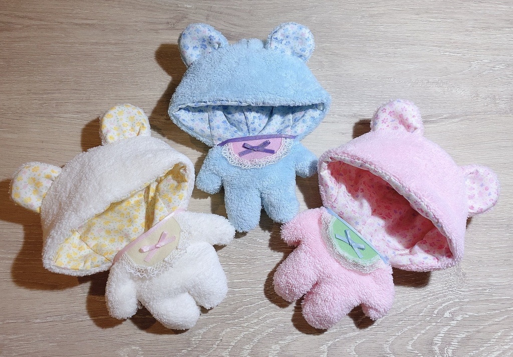 BABY着ぐるみ ふわもこ メルヘンバージョン♡ ぬいぐるみ用 くま耳 衣装