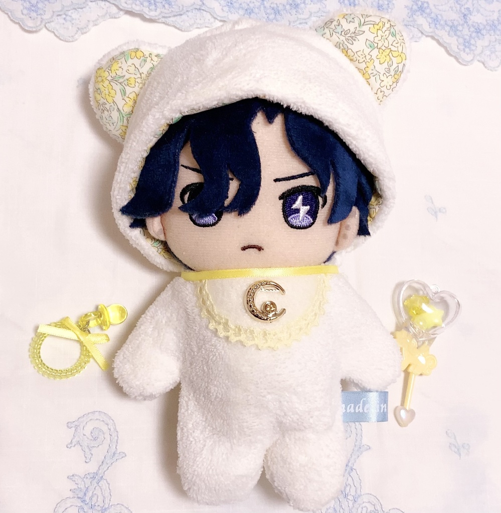 BABY着ぐるみ ふわもこ メルヘンバージョン♡ ぬいぐるみ用 くま耳 衣装