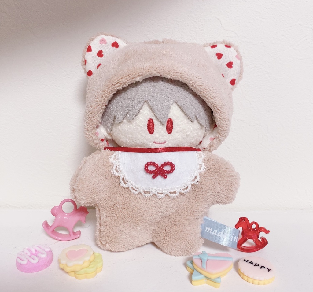 BABY着ぐるみ sweets ♡バージョン ぬいぐるみ用 くま耳 衣装