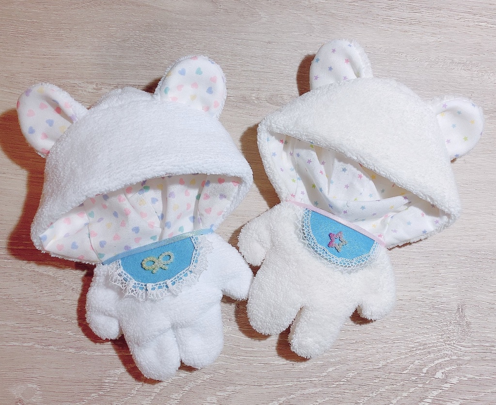 BABY着ぐるみ sweets ♡バージョン ぬいぐるみ用 くま耳 衣装