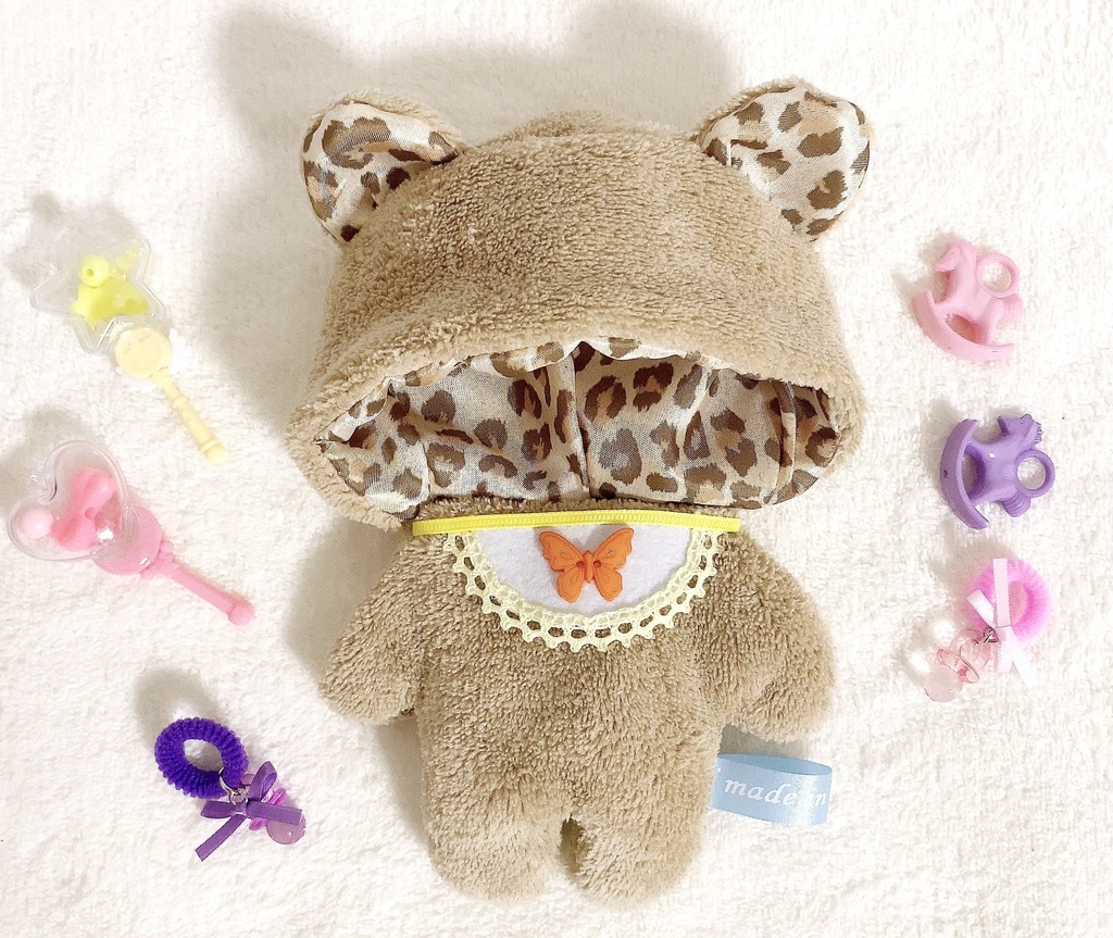 BABY着ぐるみ sweets ♡バージョン ぬいぐるみ用 くま耳 衣装
