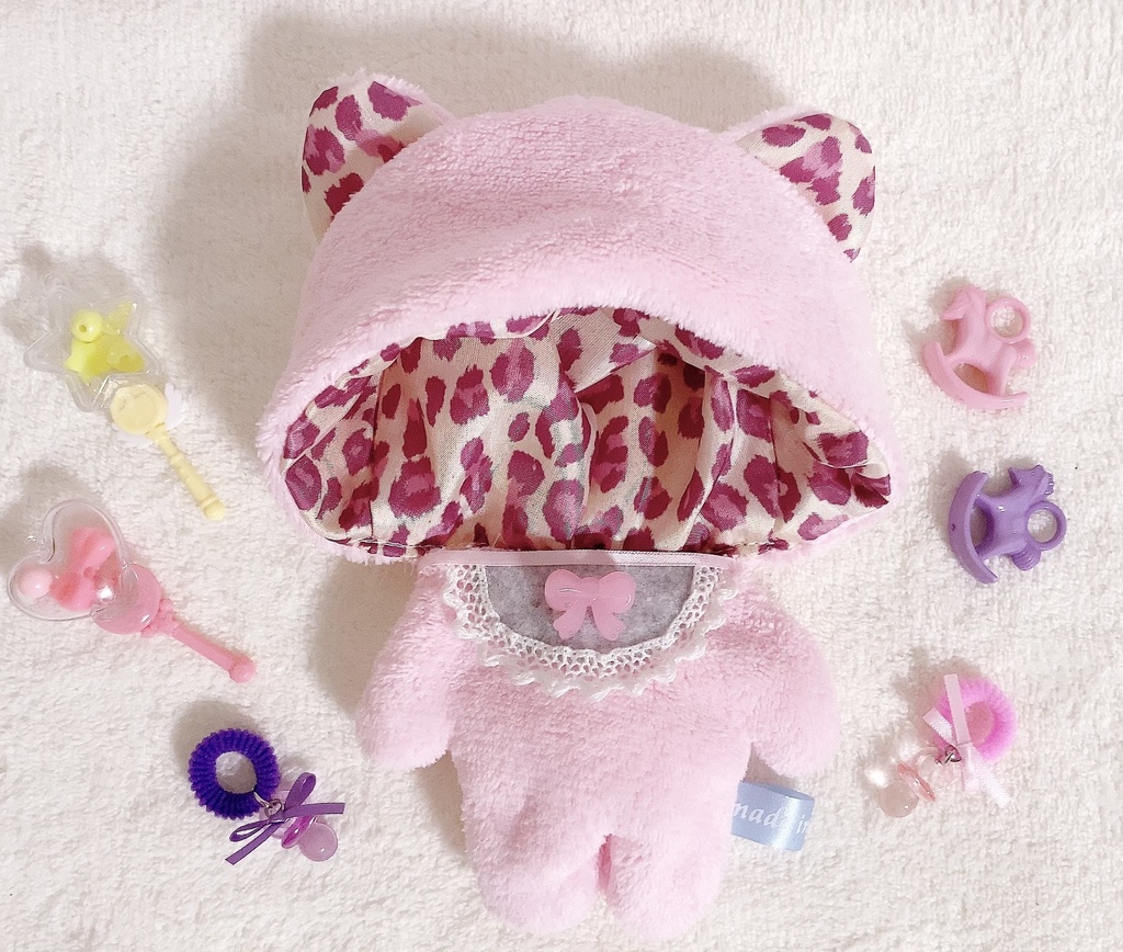 BABY着ぐるみ sweets ♡バージョン ぬいぐるみ用 くま耳 衣装