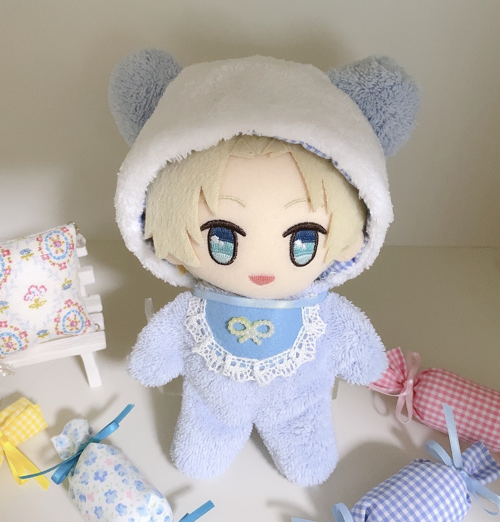 BABY着ぐるみ ふわもこ パンダ♡ ぬいぐるみ用 パンダ風 衣装