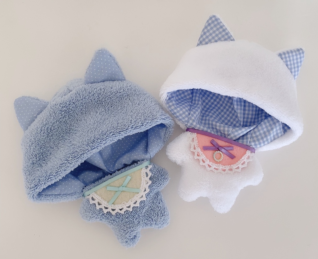 ぬいぐるみ用 BABY着ぐるみ ねこ耳 ふわもこ