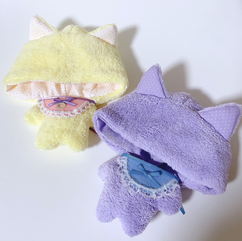 ぬいぐるみ用 BABY着ぐるみ ねこ耳 ふわもこ