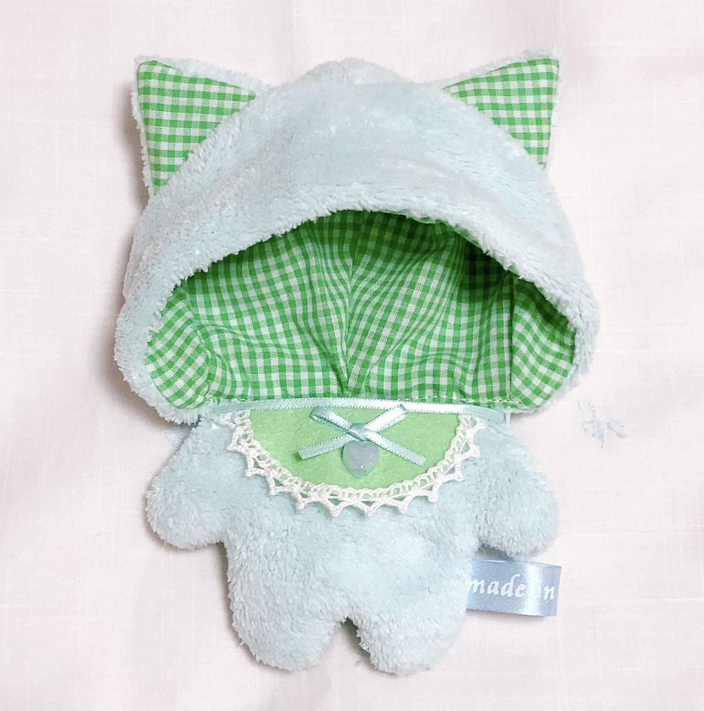 ぬいぐるみ用 BABY着ぐるみ ねこ耳 ふわもこ