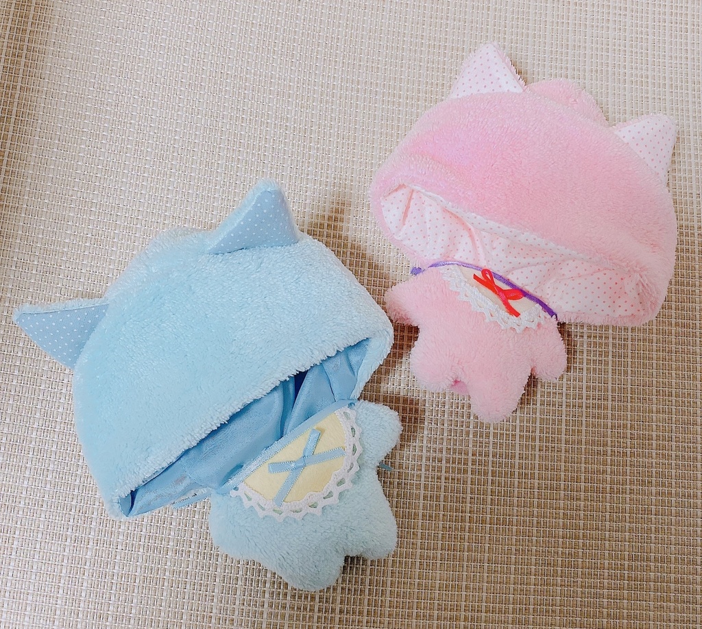 ぬいぐるみ用 BABY着ぐるみ ねこ耳 ふわもこ