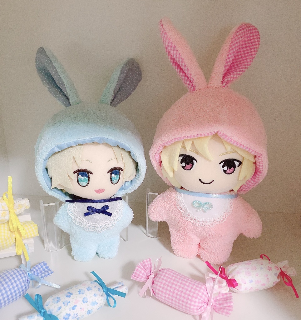 ぬいぐるみ用 BABY着ぐるみ うさ耳 ふわもこ